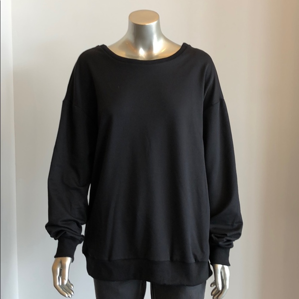 NWT Black Tie Up back sweater